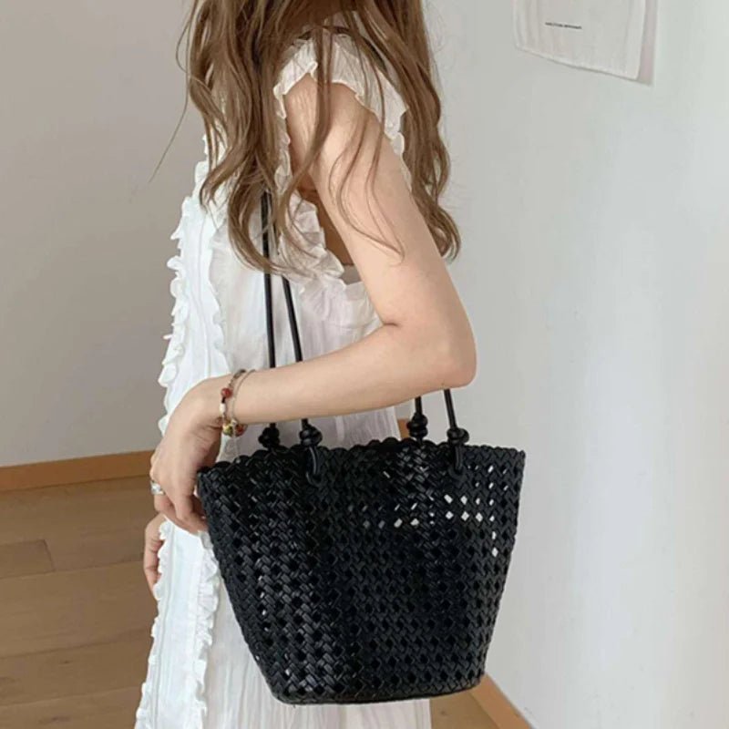 Sac seau tressé Matilde