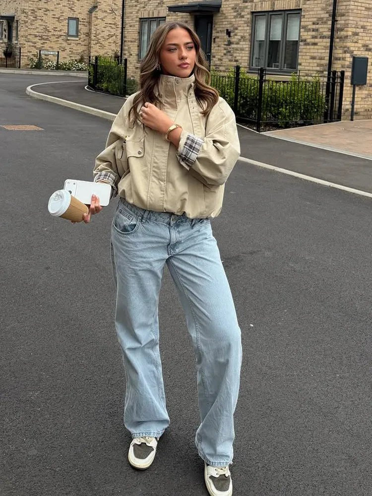 Blouson bomber à col montant Melanie