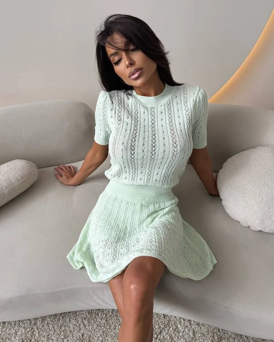 Ensemble tailleur deux pièces Melissa avec jupe courte