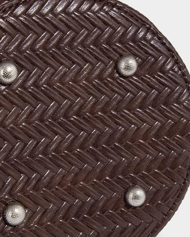 Sac seau tressé Meryl avec pochette