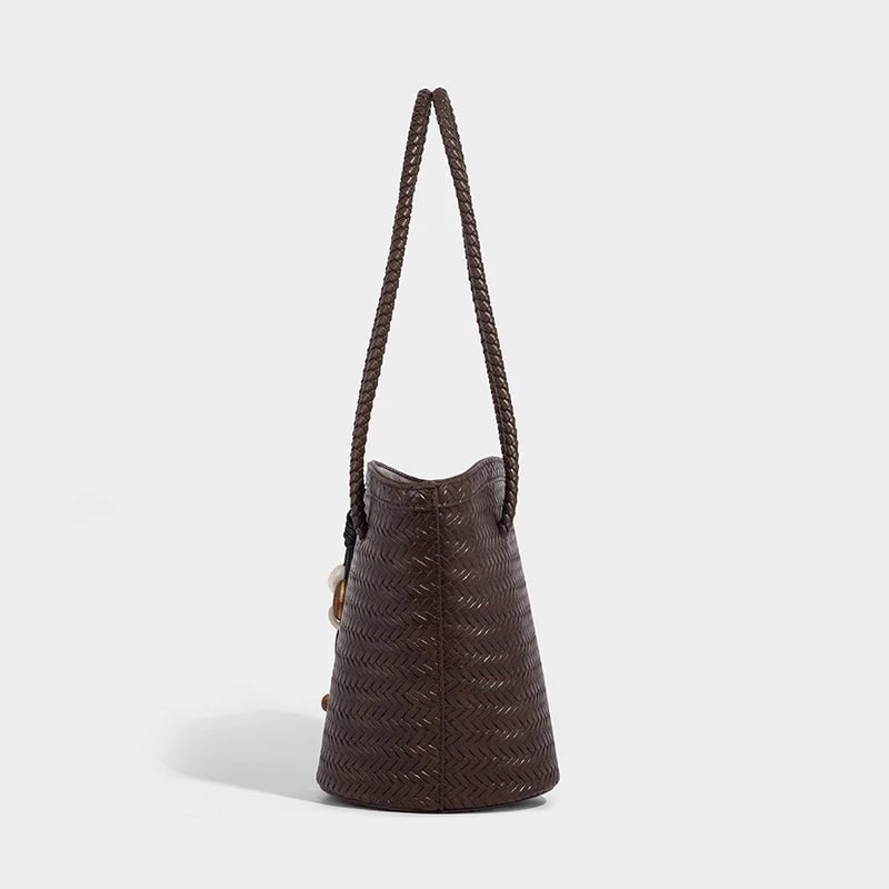 Sac seau tressé Meryl avec pochette
