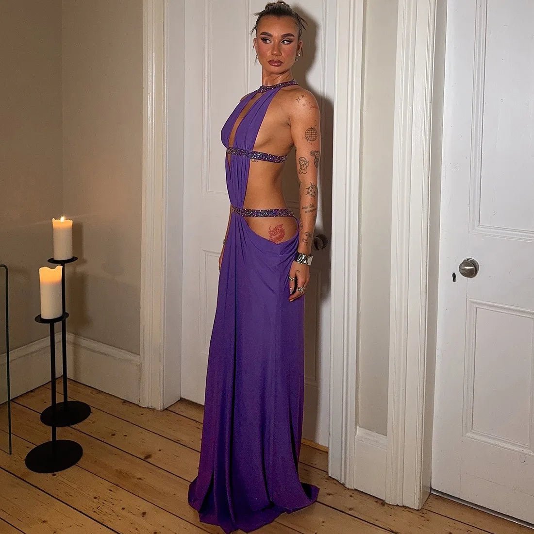 Robe longue dos nu Mia