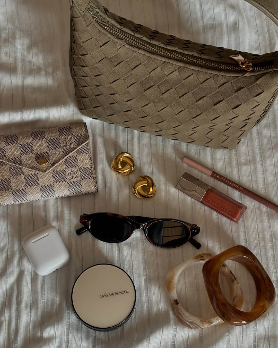 Sac en cuir suédé tressé Mica
