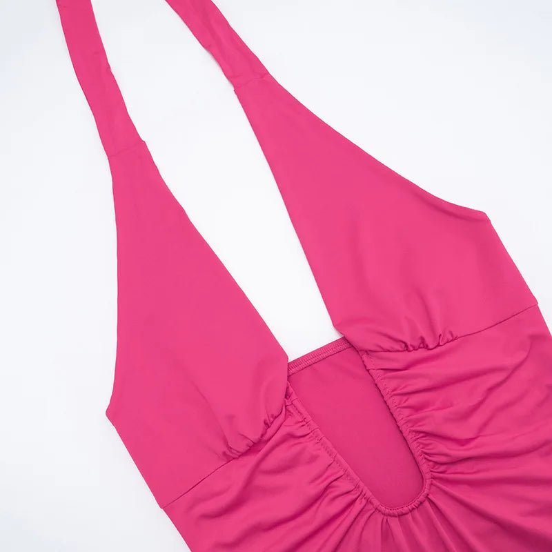 Mini-robe dos nu Mila froncée