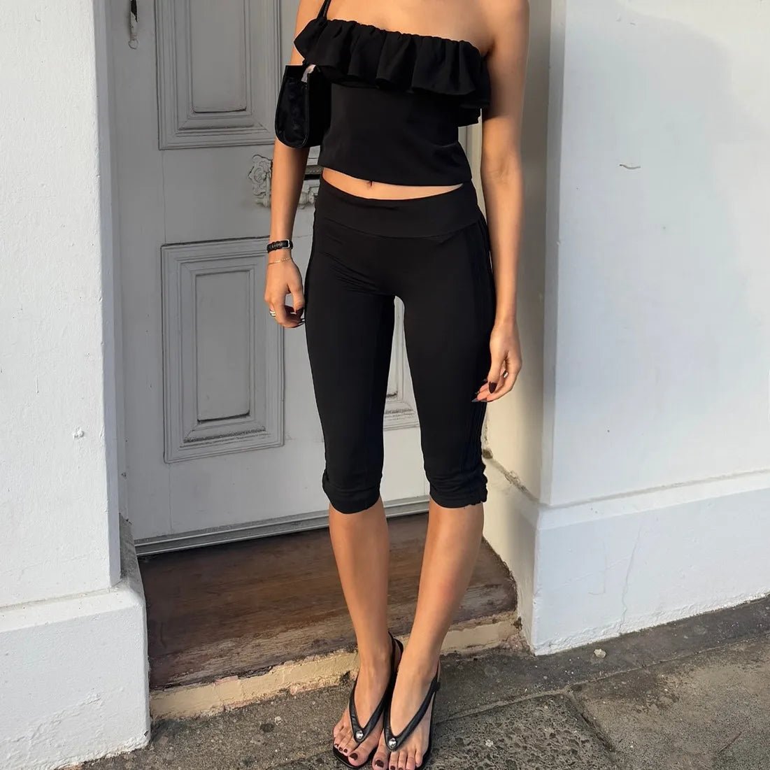 Leggings corsaires à ourlet fendu Millie