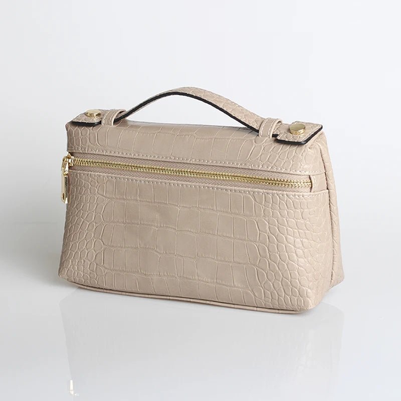 Pochette Minerva à motif crocodile