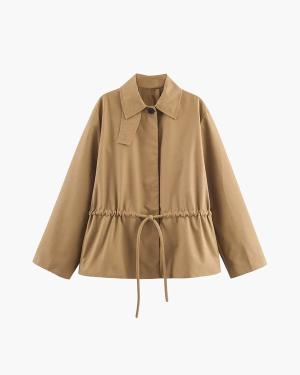 Veste Minerva à lacets et cordon de serrage