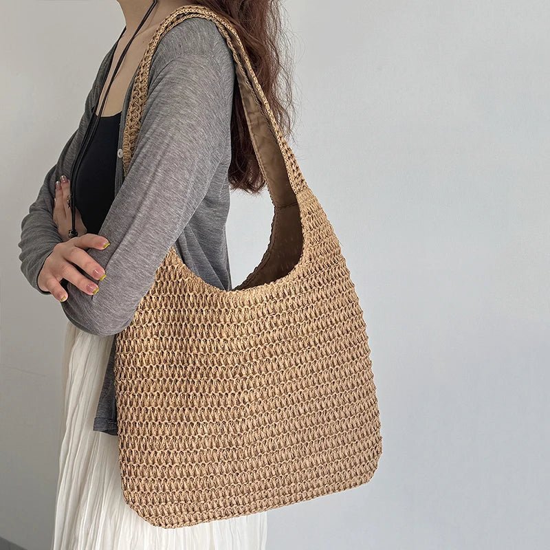 Sac cabas en paille tressée Miranda