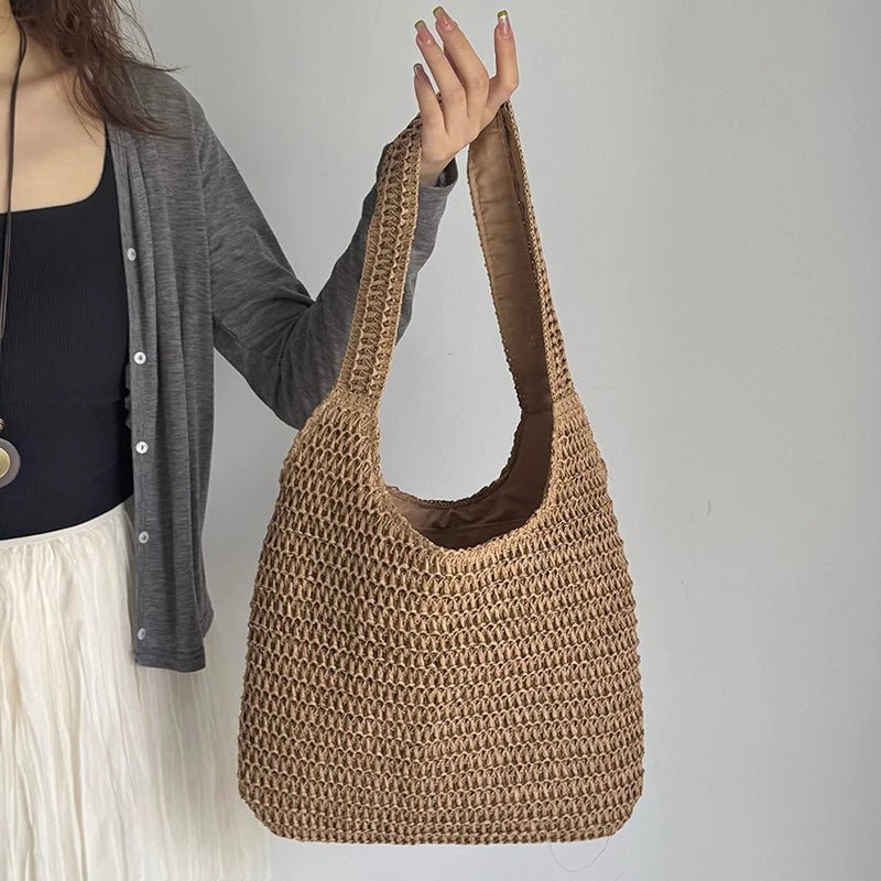 Sac cabas en paille tressée Miranda