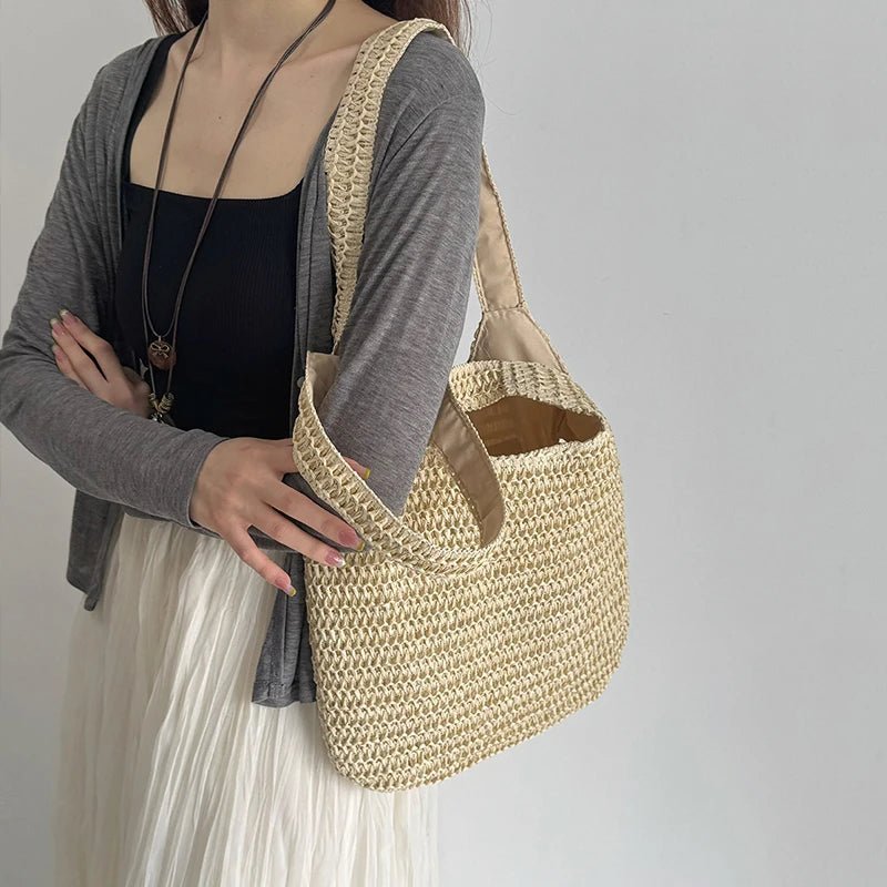 Sac cabas en paille tressée Miranda