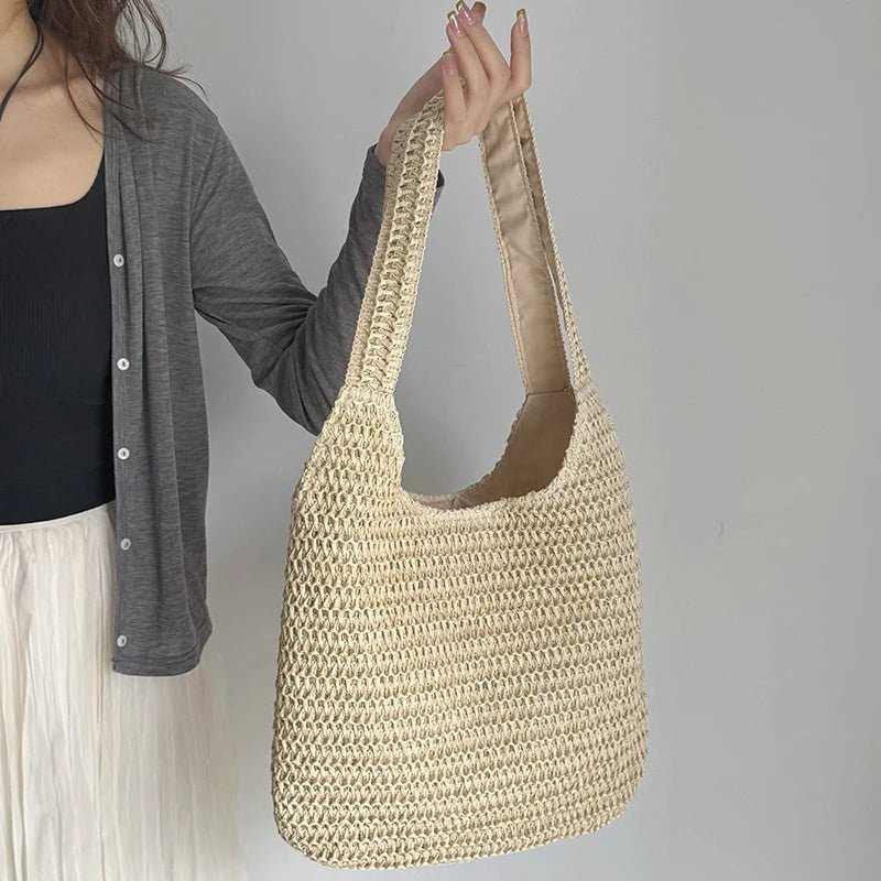 Sac cabas en paille tressée Miranda
