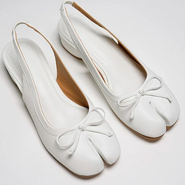 Escarpins ballerines Mary Jane à bout fendu Miriam