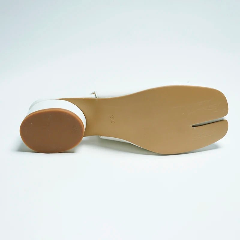 Escarpins ballerines Mary Jane à bout fendu Miriam