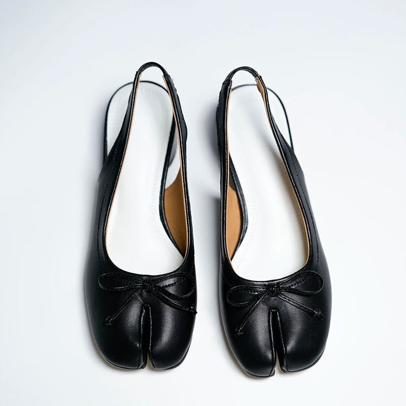 Escarpins ballerines Mary Jane à bout fendu Miriam