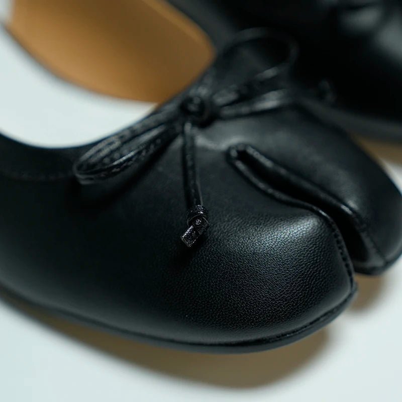 Escarpins ballerines Mary Jane à bout fendu Miriam