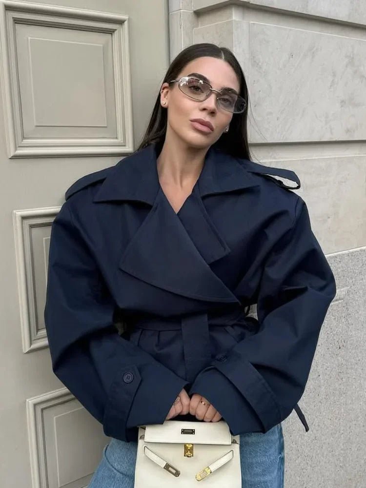 Trench court Molly à ceinture
