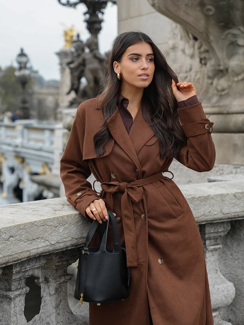 Trench Molly en daim synthétique