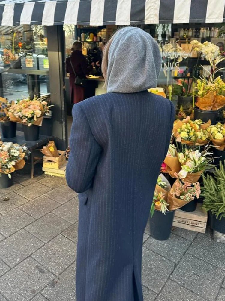 Manteau long croisé Monica