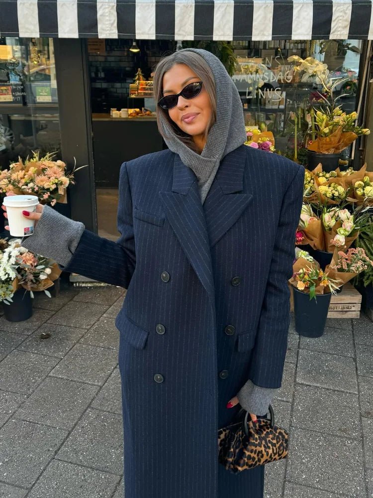 Manteau long croisé Monica