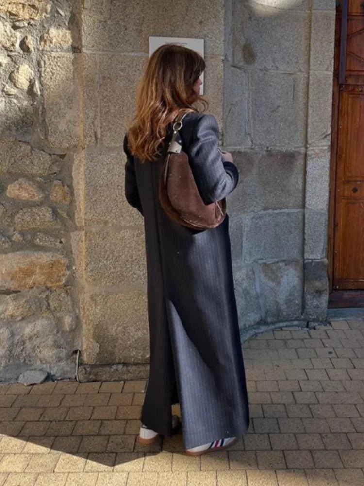 Manteau long croisé Monica