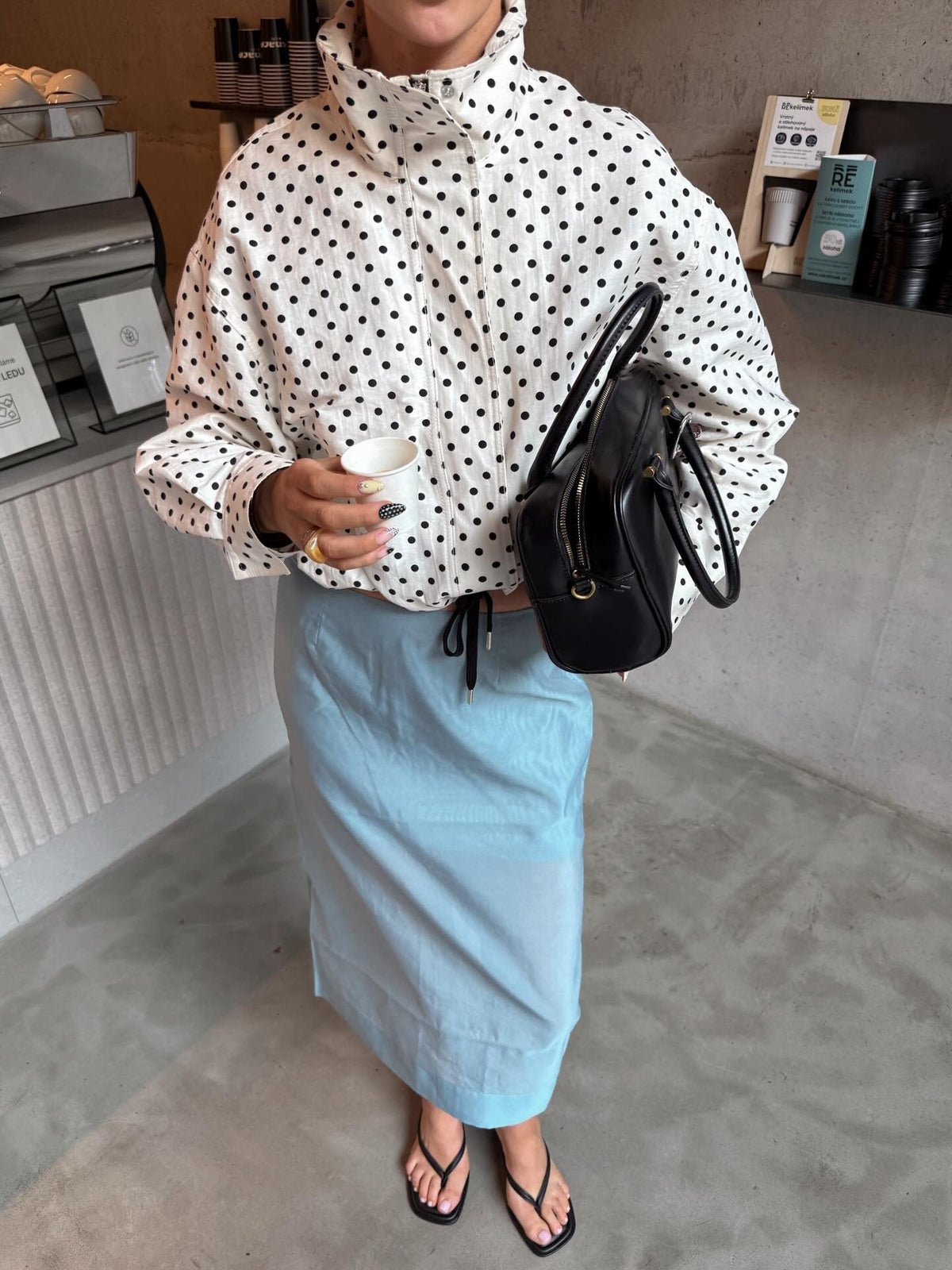 Veste vintage à pois Mya