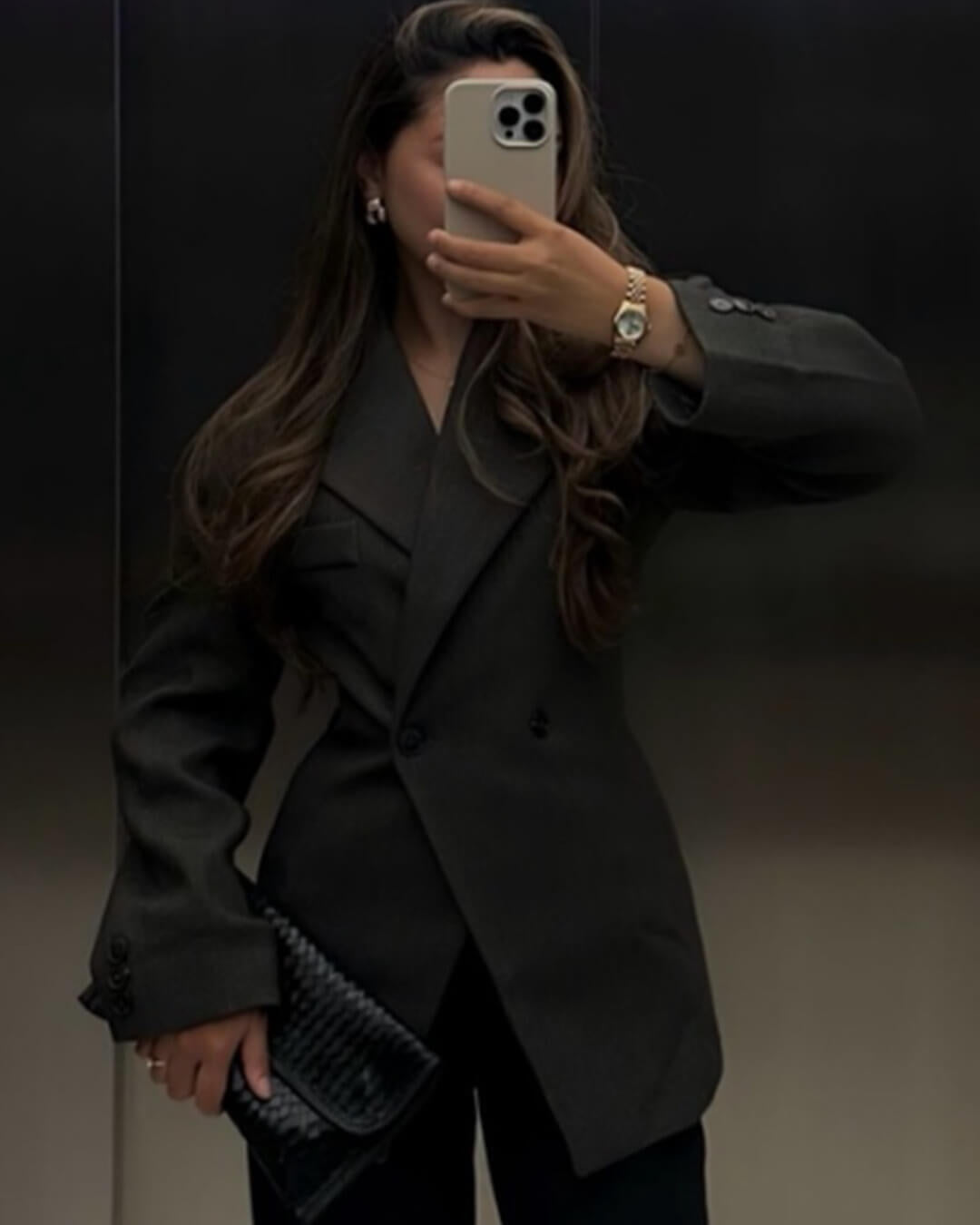Blazer cintré à revers crantés Myrna