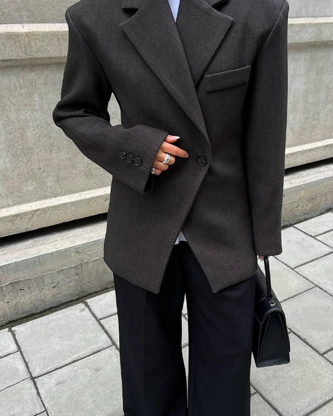 Blazer cintré à revers crantés Myrna