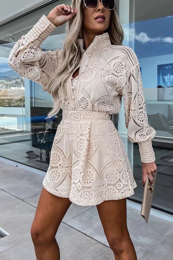 Ensemble coordonné Natalie brodé en dentelle