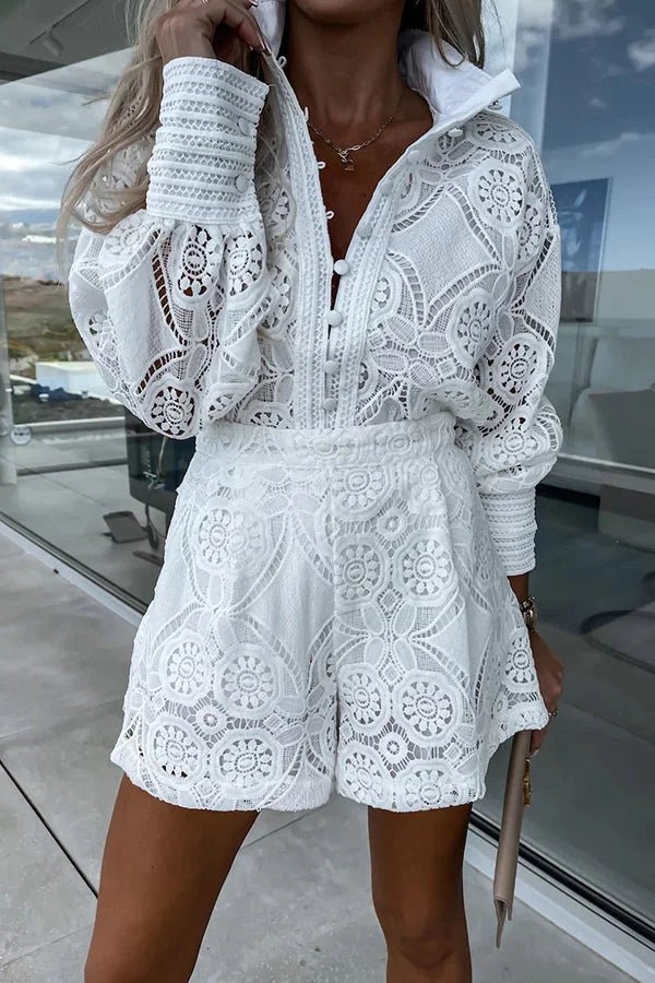Ensemble coordonné Natalie brodé en dentelle