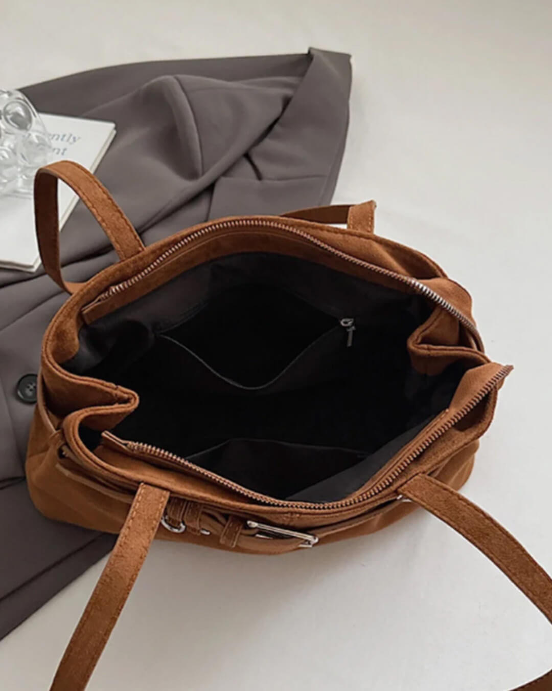 Sac en daim végétalien Nora
