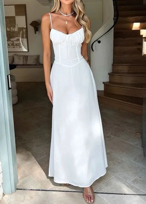 Robe longue Odile avec corsage corset