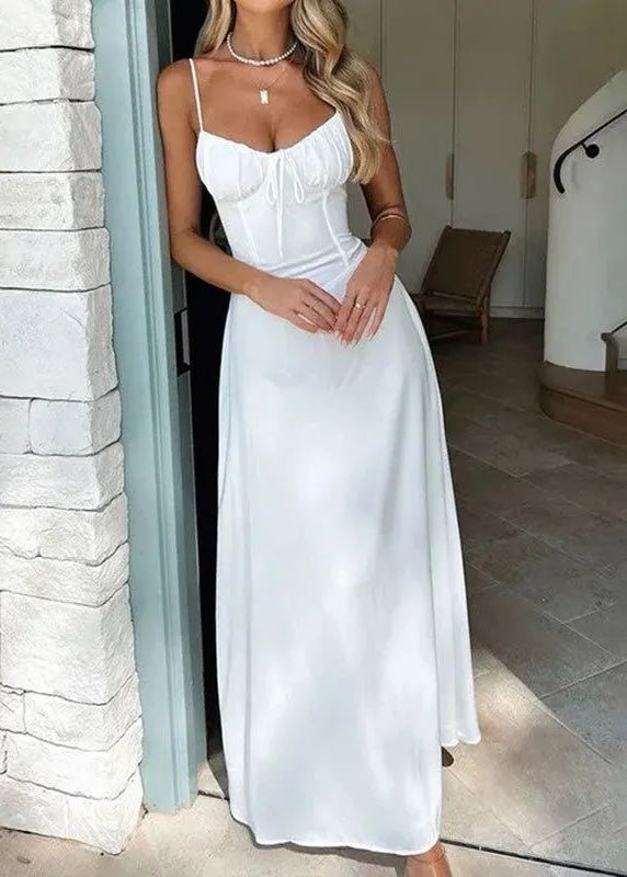 Robe longue Odile avec corsage corset