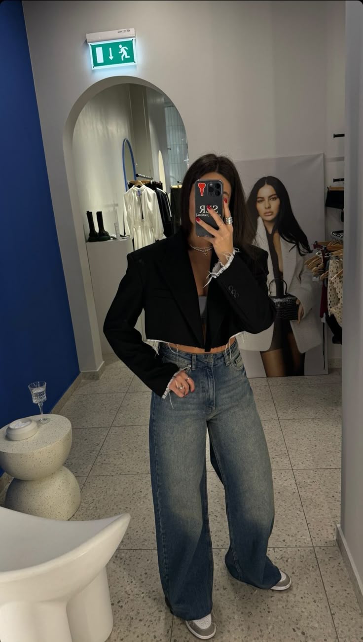 Veste de costume courte et matelassée Olga