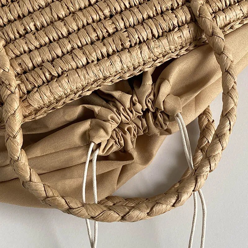 Sac cabas en paille tressée à la main Olivia