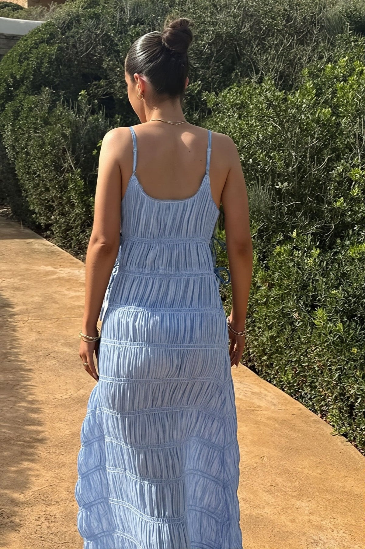 Robe longue en maille côtelée Olivia