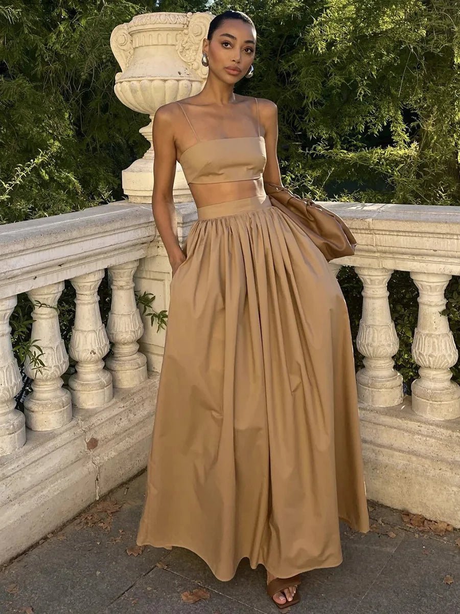 Ensemble deux pièces en maille rayée Olivia