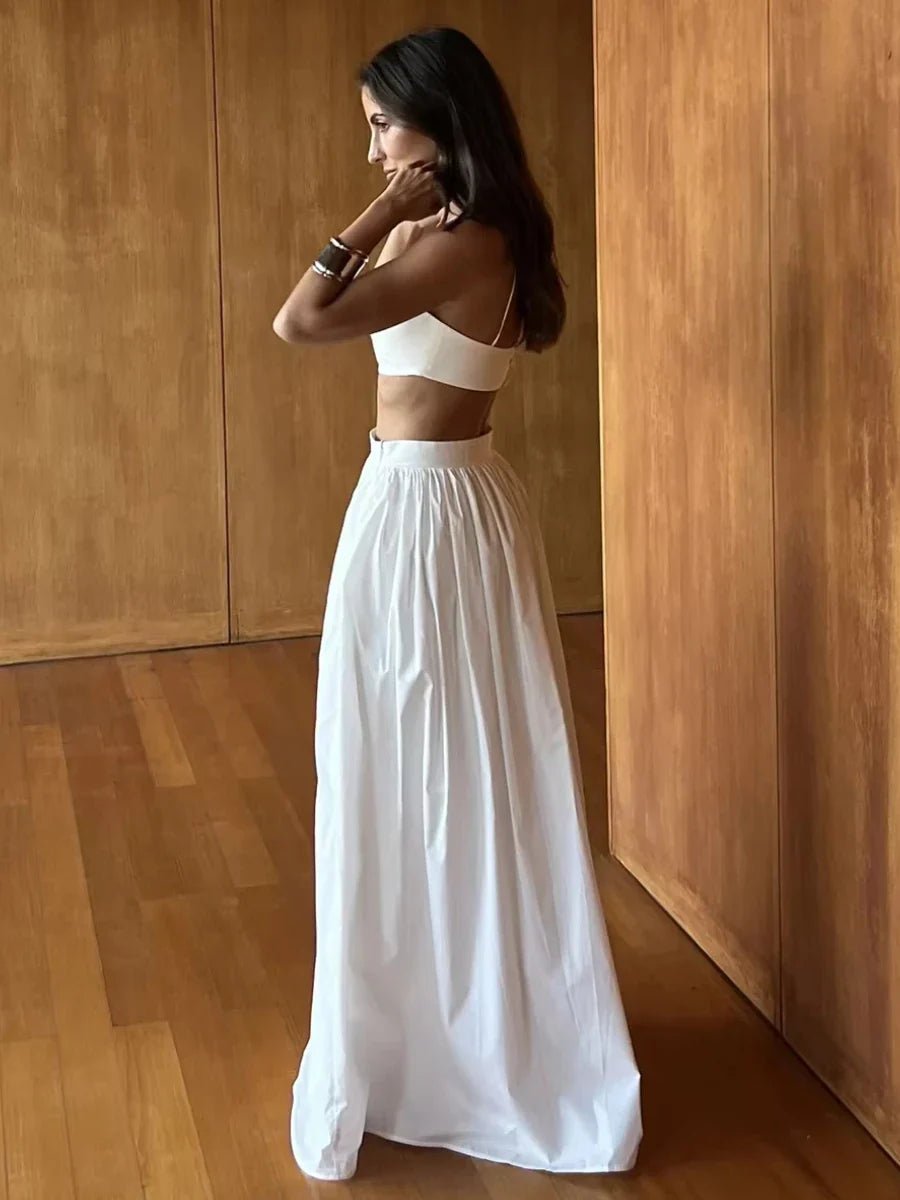 Ensemble deux pièces en maille rayée Olivia