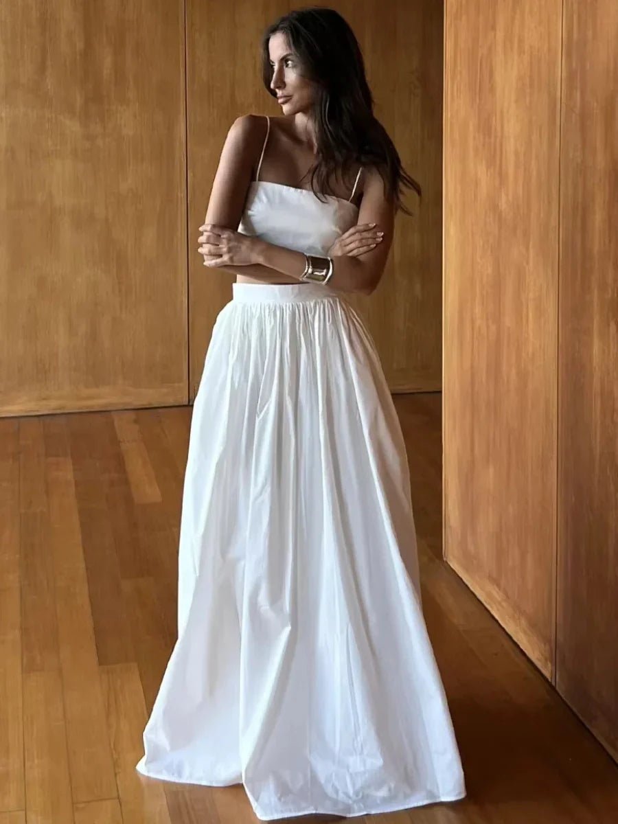 Ensemble deux pièces en maille rayée Olivia