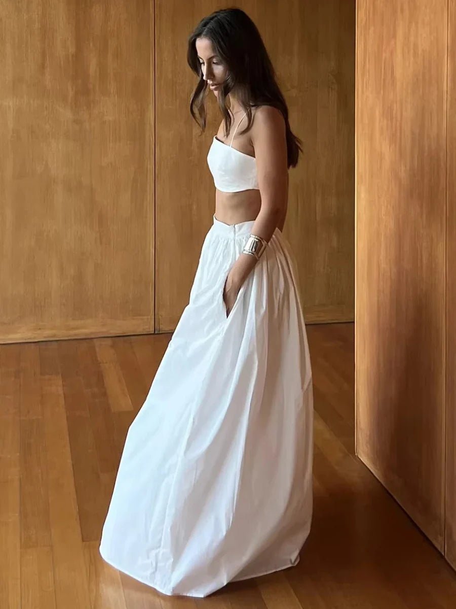 Ensemble deux pièces en maille rayée Olivia