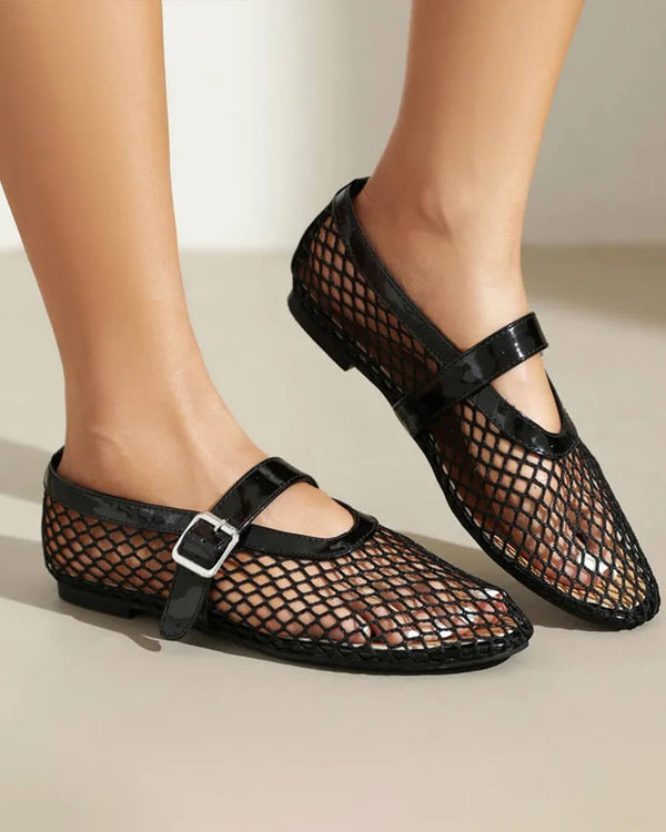 Ballerines en mesh à boucles Ondine