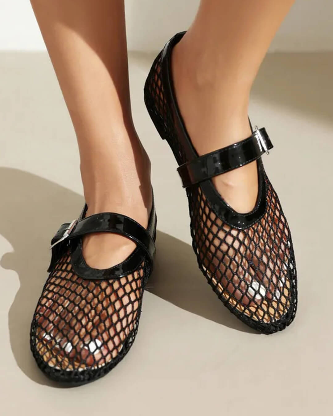 Ballerines en mesh à boucles Ondine