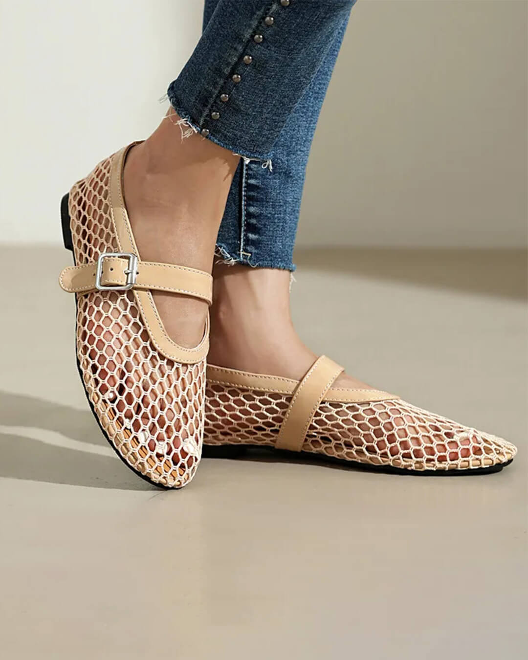 Ballerines en mesh à boucles Ondine