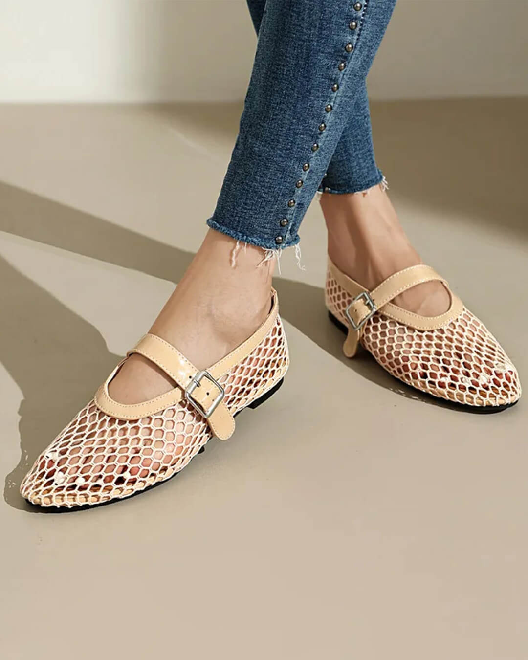 Ballerines en mesh à boucles Ondine