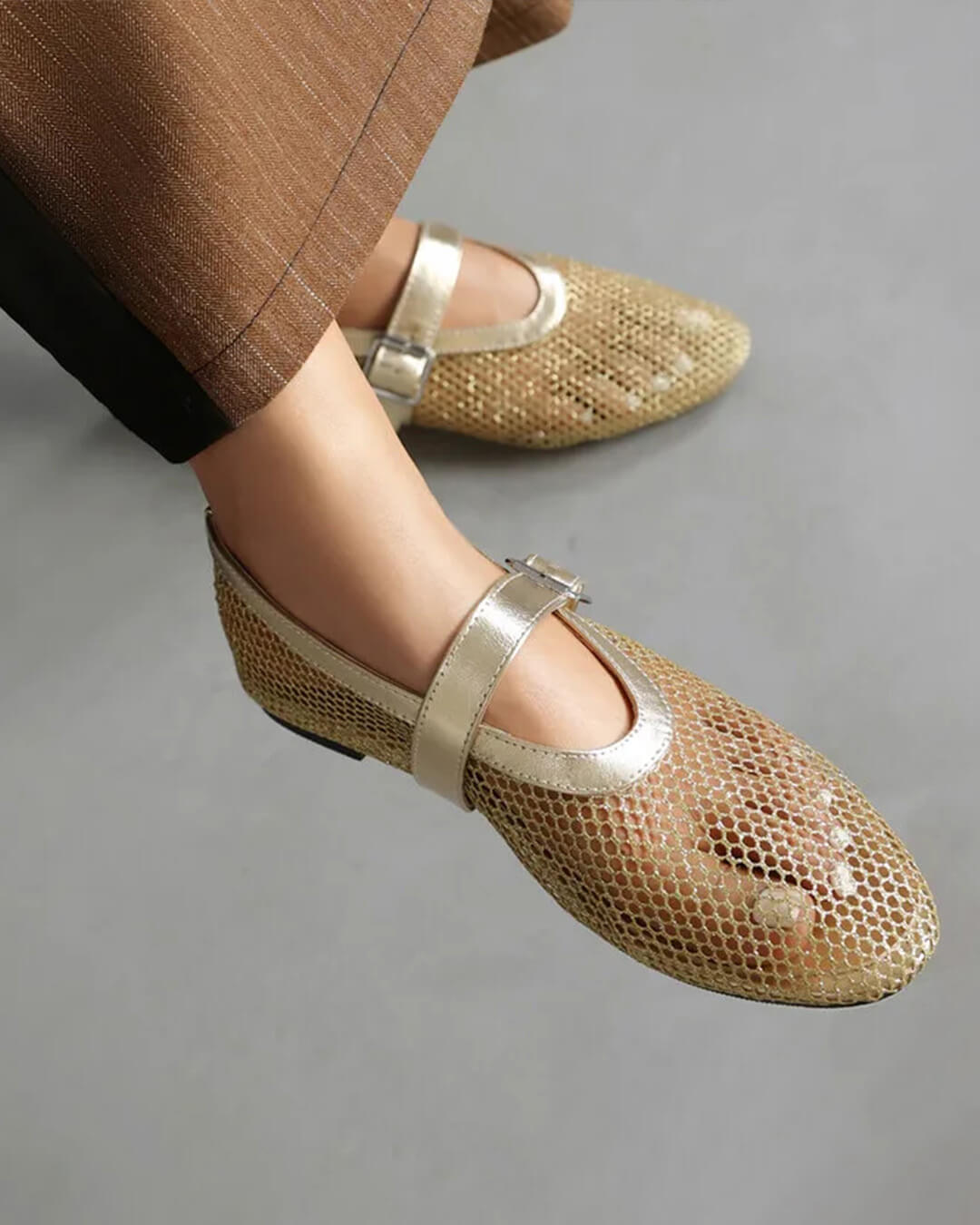 Ballerines en mesh à boucles Ondine