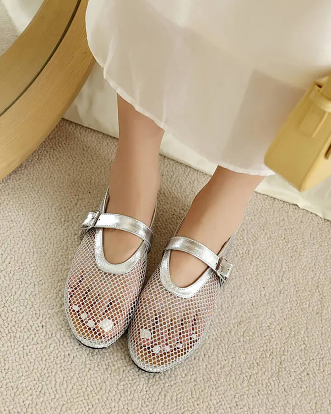 Ballerines en mesh à boucles Ondine