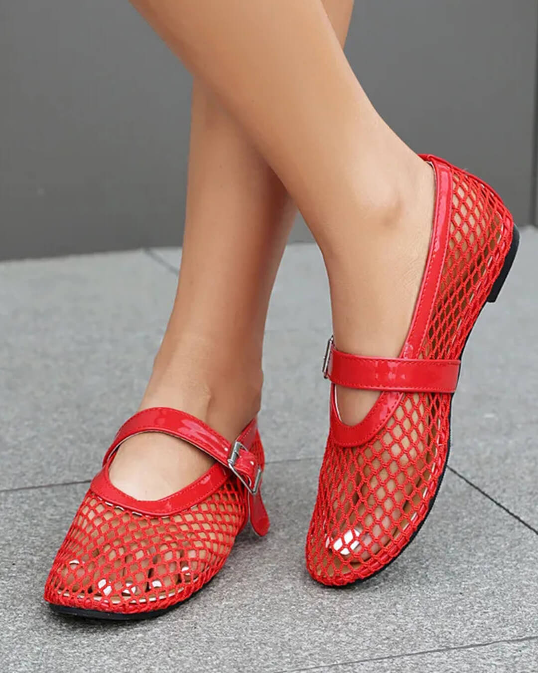 Ballerines en mesh à boucles Ondine