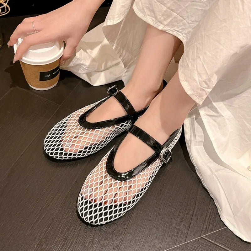 Ballerines en mesh à boucles Ondine