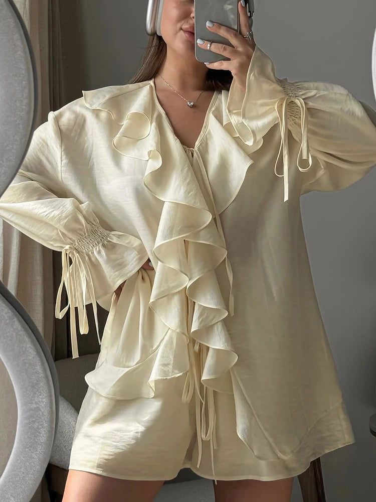 Ensemble oversize à volants