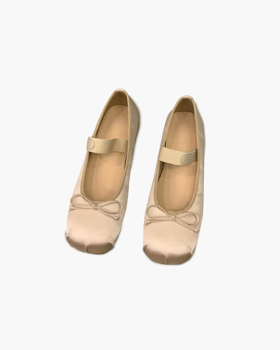 Ballerines en satin Pamela avec nœud