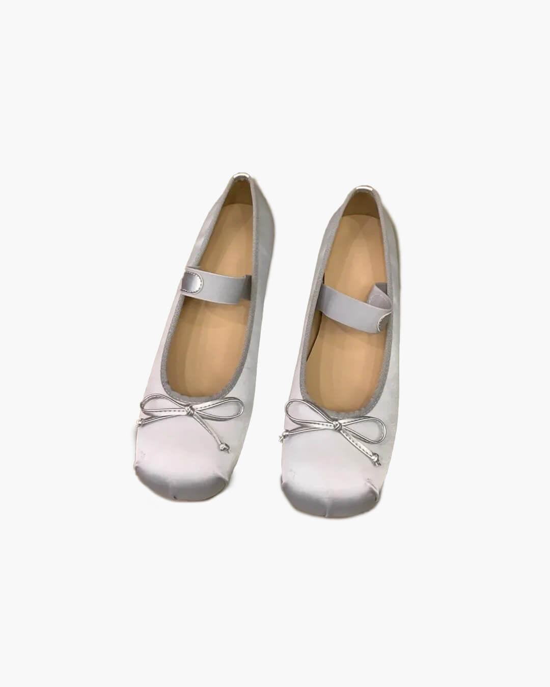 Ballerines en satin Pamela avec nœud